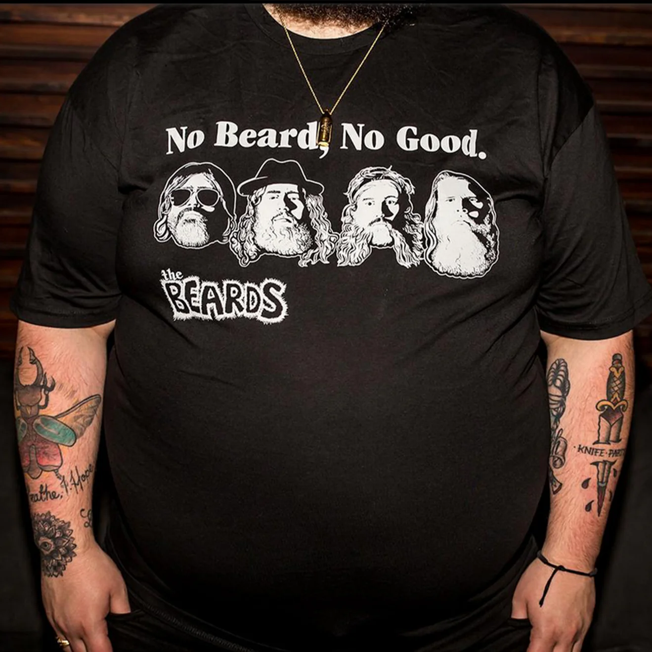 "No Beard No Good" T-Shirt - Image 3