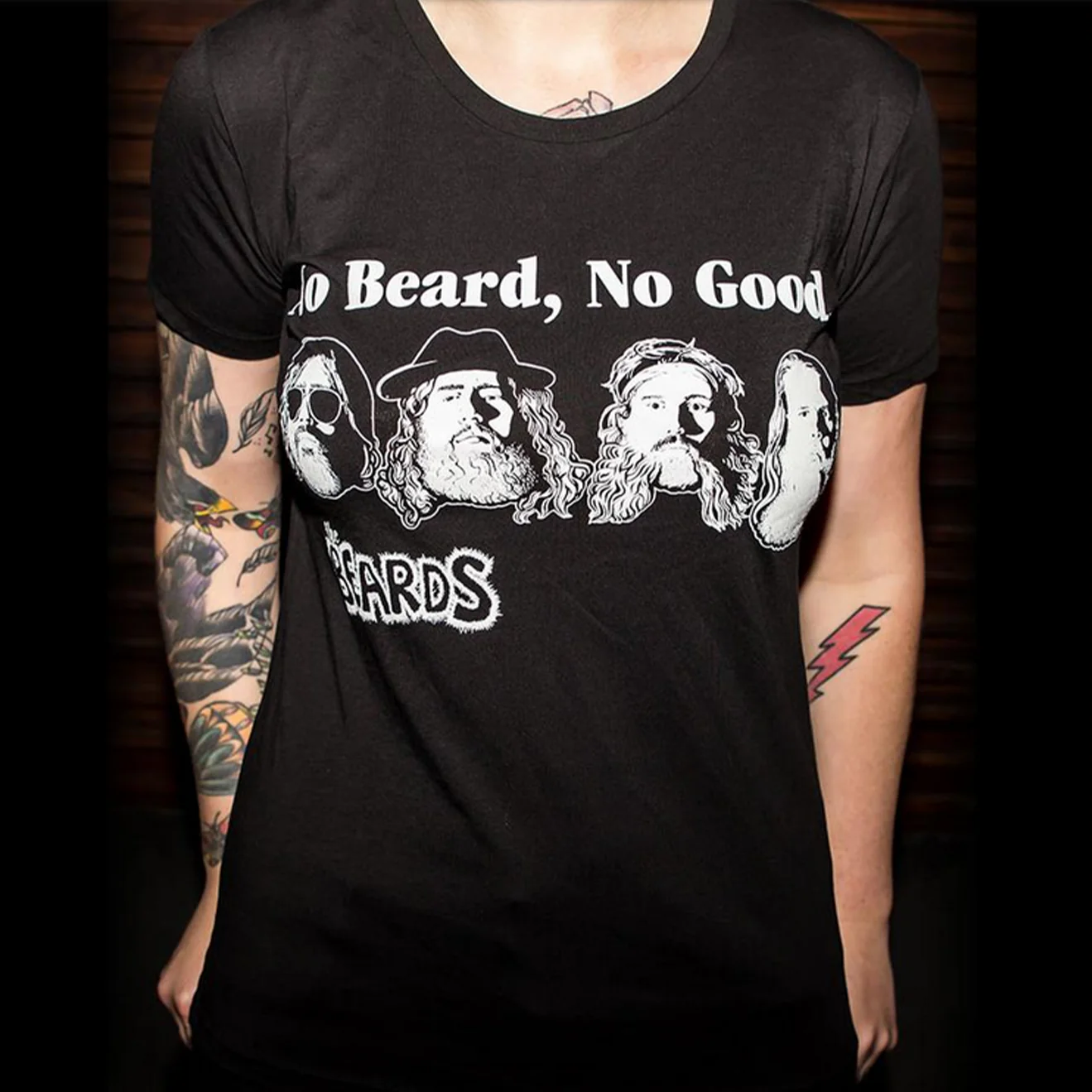 "No Beard No Good" T-Shirt - Image 4